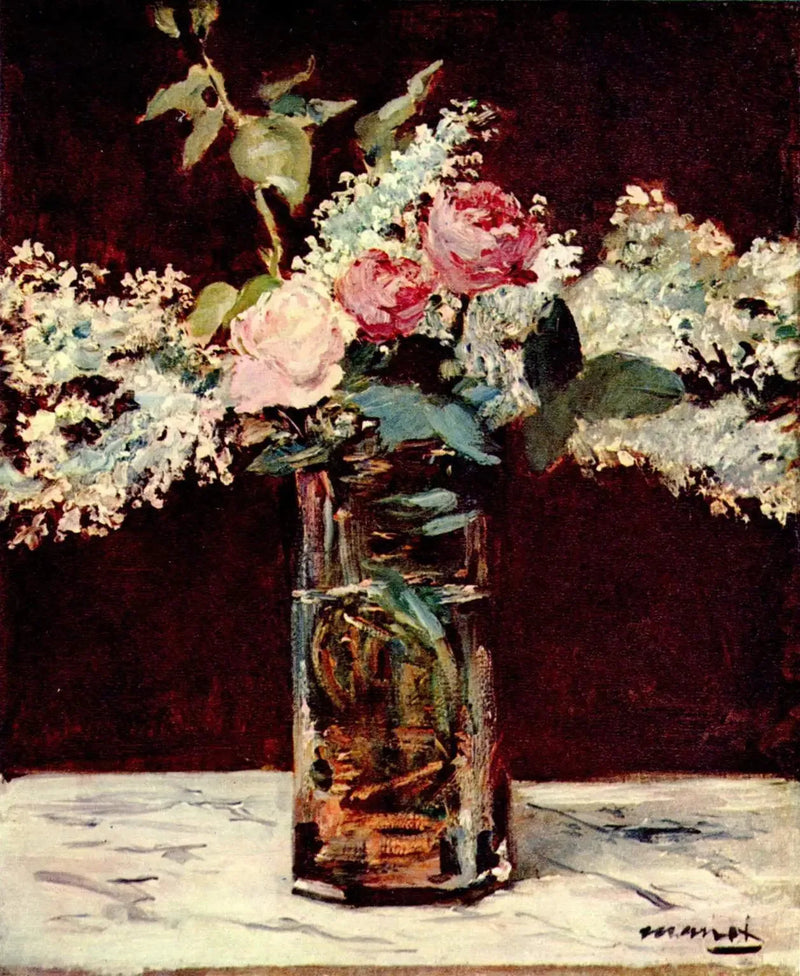 Lila et Roses - Édouard Manet