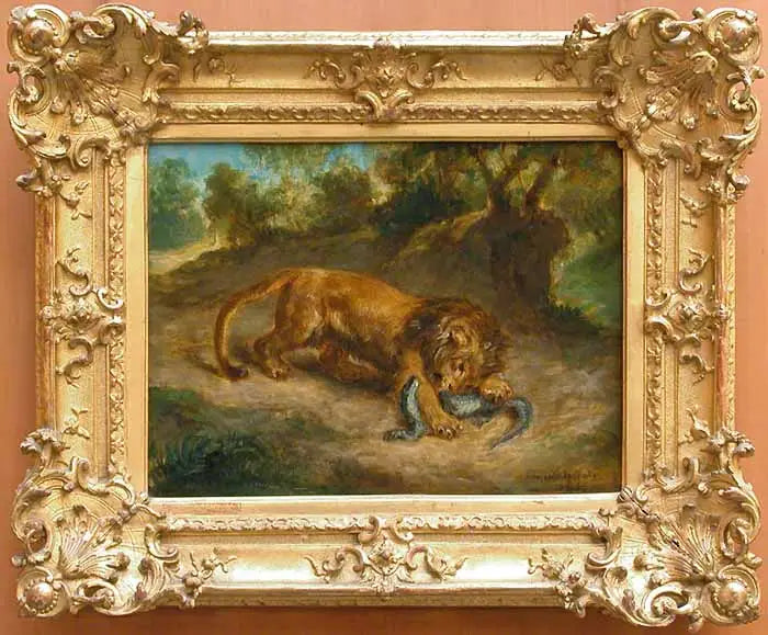 Lion et Caïman - Eugène Delacroix