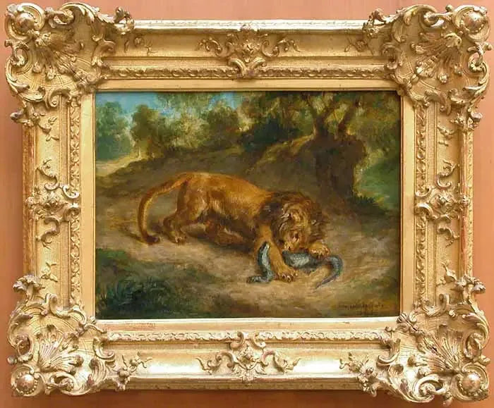 Lion et Caïman - Eugène Delacroix