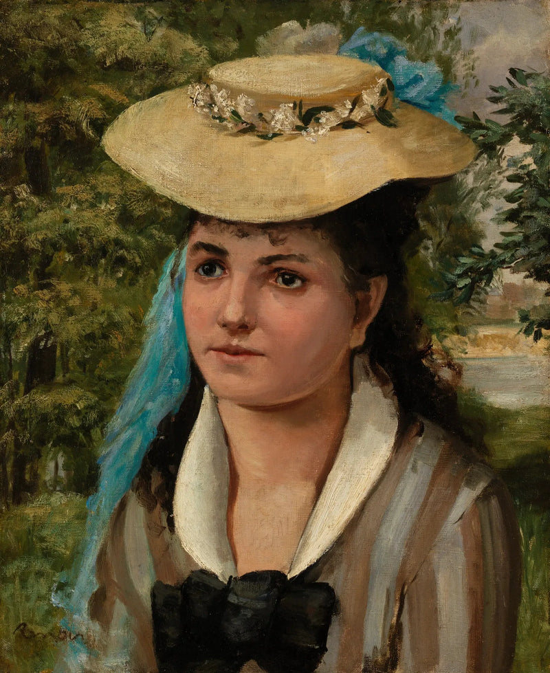 Lise au chapeau de paille (Jeune fille au chapeau de paille) - Pierre-Auguste Renoir