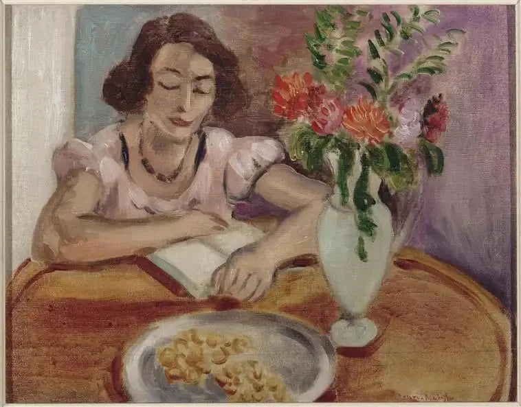 Liseuse - Henri Matisse image 1 reproduction de peinture à l’huile