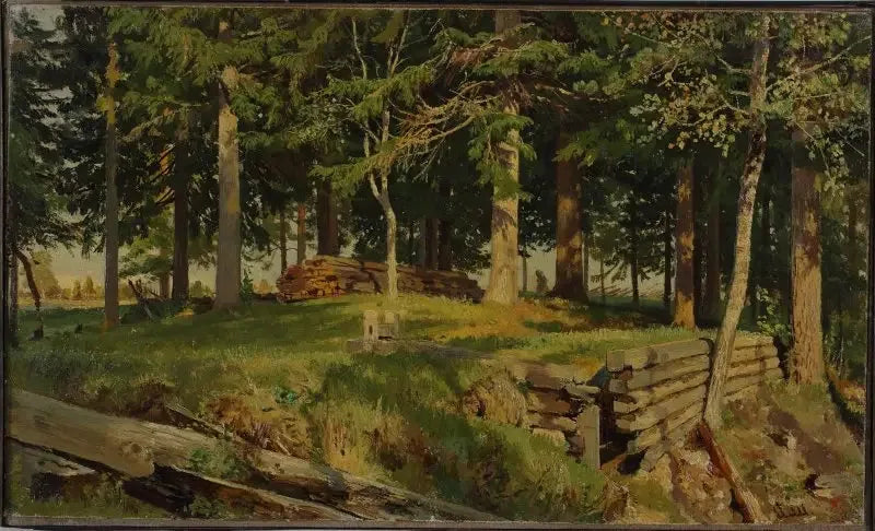 Lisière de la forêt - Ivan Chichkine image 1 reproduction de peinture à l’huile