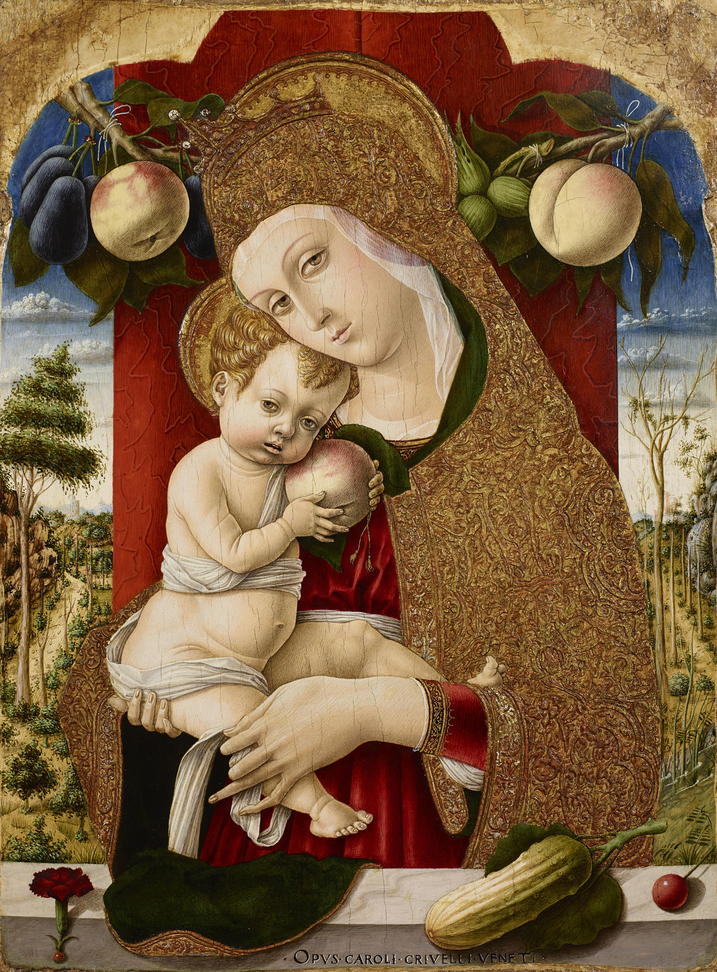 Lochis Madonna - Carlo Crivelli image 1 reproduction artisanale de tableau