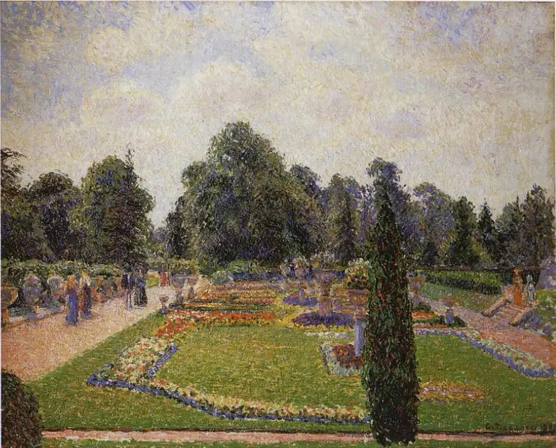 Londres. Jardin de Kew, allée de la grande serre - Camille Pissarro