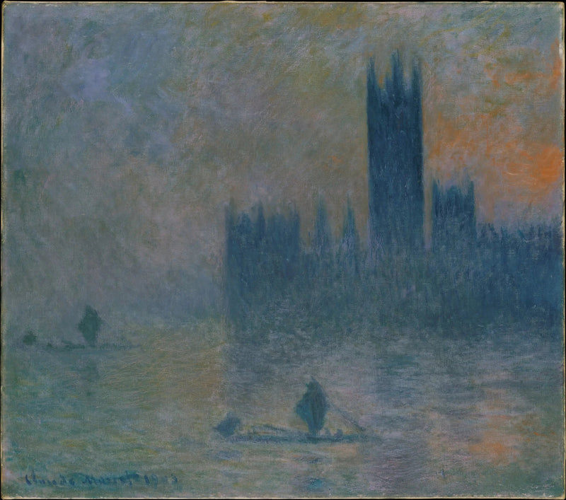 Londres, le Parlement (Effet de brouillard) - Claude Monet
