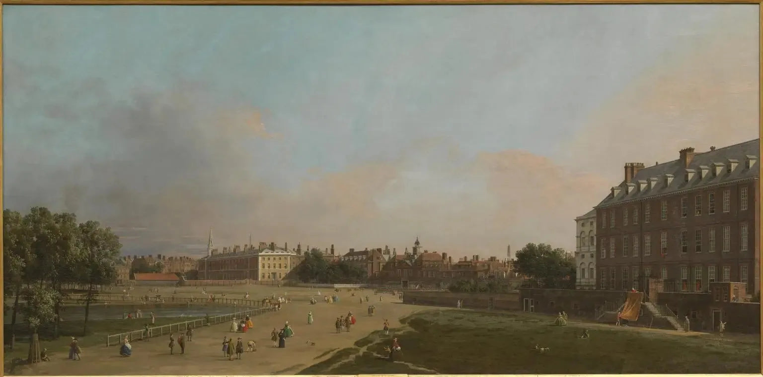 Londres : Old Horse Guards depuis St James's Park - Canaletto image 1 reproduction d’œuvre d’art à l’huile