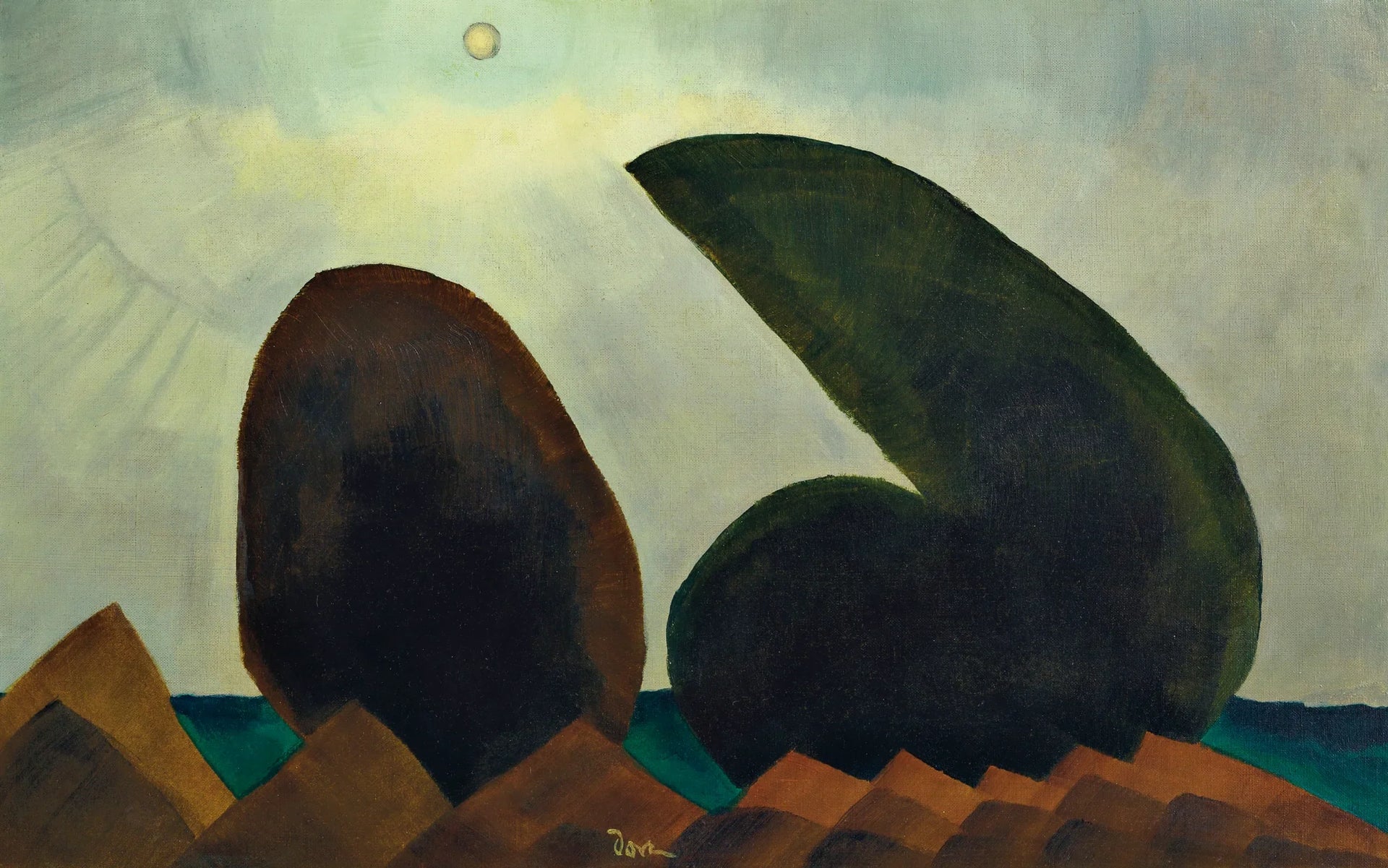 Long Island - Arthur Dove image 1 copie peinte à la main à l’huile