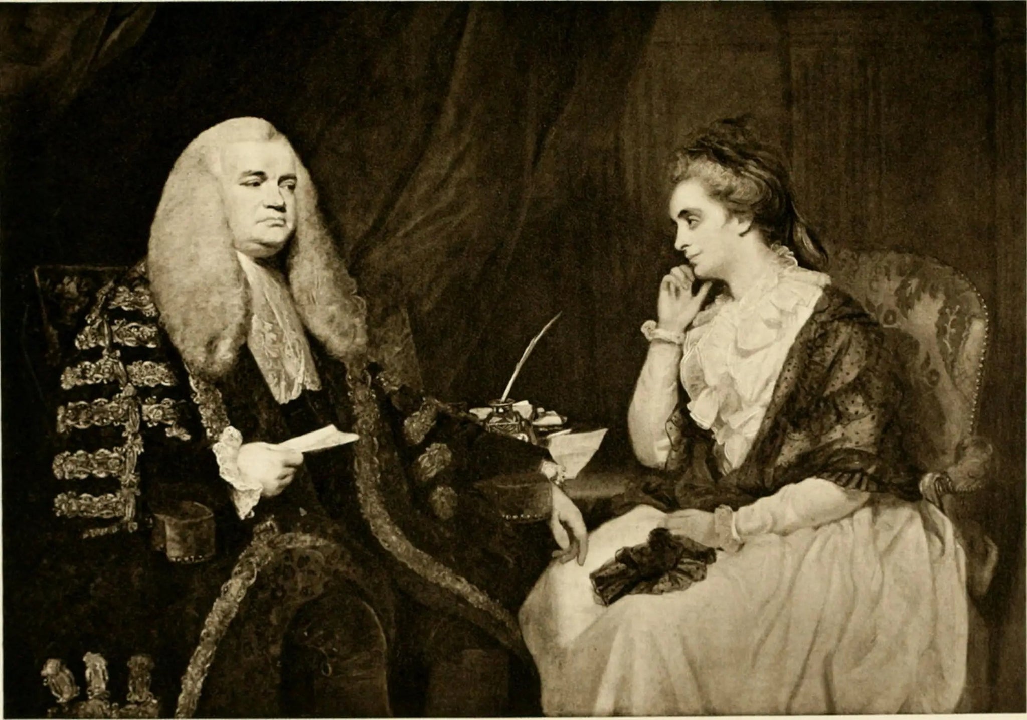 Lord et Lady Ashburton - Joshua Reynolds image 1 reproduction réalisée par Alpha Reproduction
