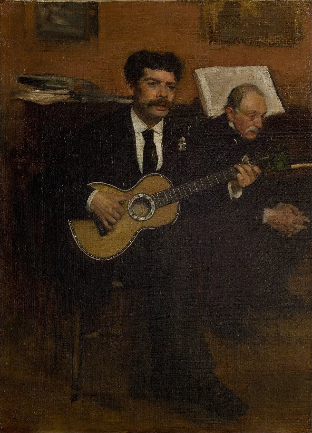 Lorenzo Pagans et Auguste de Gas - Edgar Degas image 1 reproduction de peinture à l’huile
