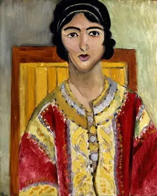 Lorette à la veste rouge - Henri Matisse image 1 copie de tableau peinte à la main