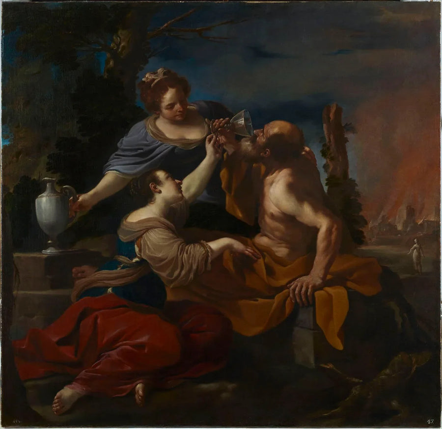 Lot et ses filles - Guercino