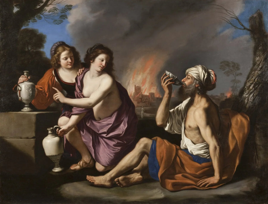 Lot et ses filles - Guercino