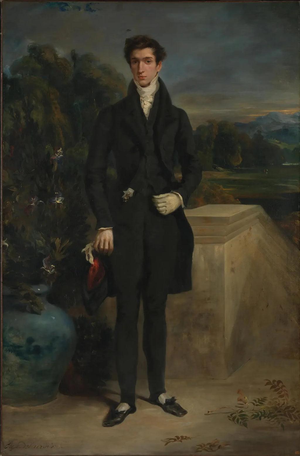 Louis-Auguste Schwiter - Eugène Delacroix image 1 copie de tableau peinte à la main