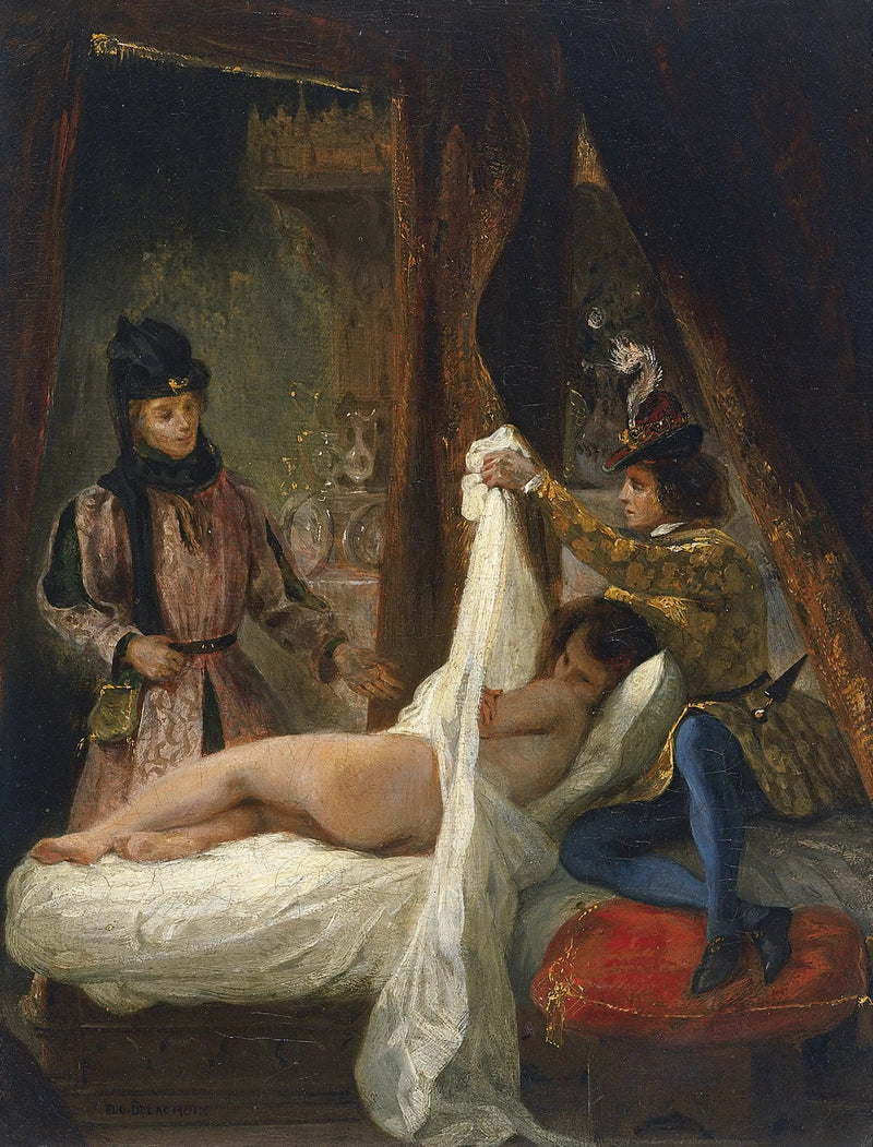 Louis d'Orléans montrant sa maîtresse - Eugène Delacroix