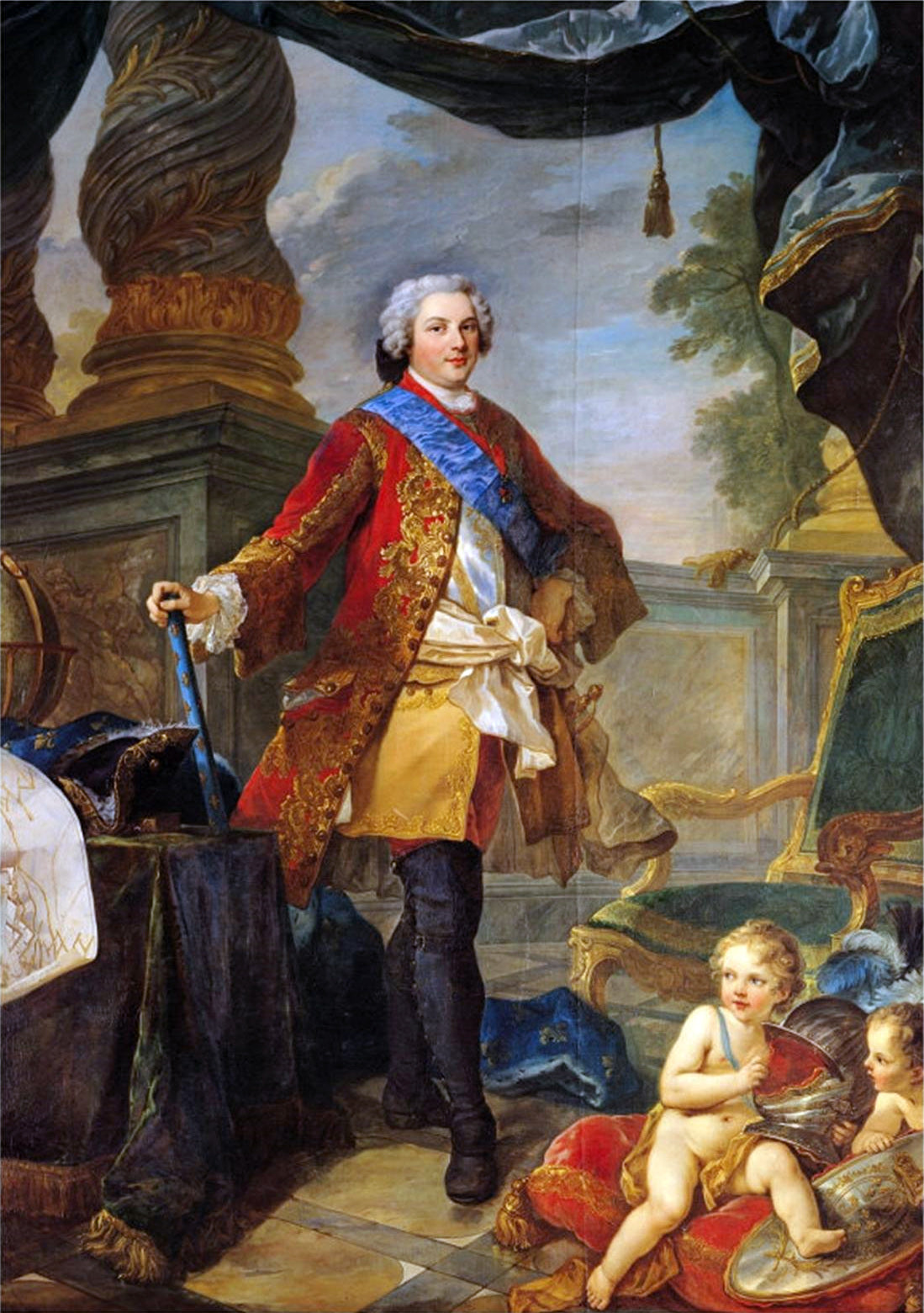 Louis de France, Dauphin (1729-1765) - Charles-Joseph Natoire image 1 reproduction artisanale de tableau