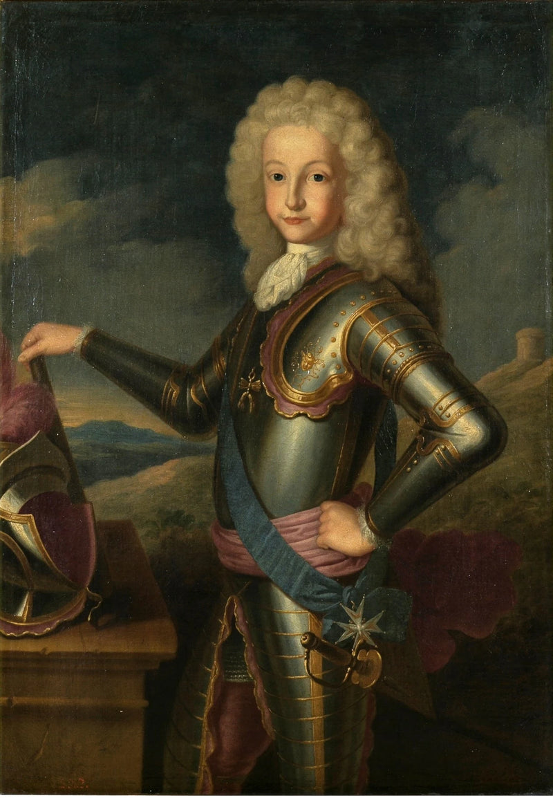 Louis Ier en armure à 10 ans - Michel-Ange Houasse