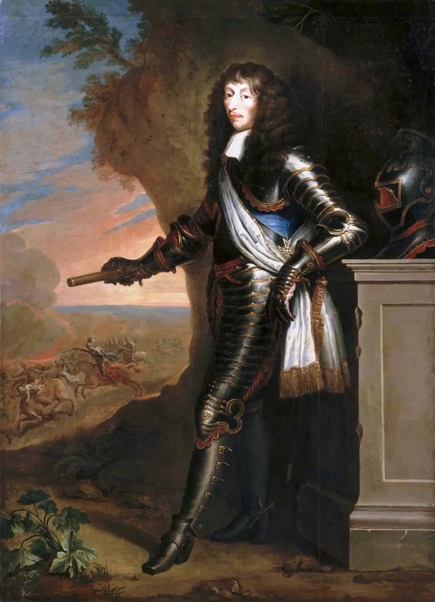 Louis II de Bourbon, dit le Grand Condé - Juste d'Egmont image 1 copie peinte à la main à l’huile
