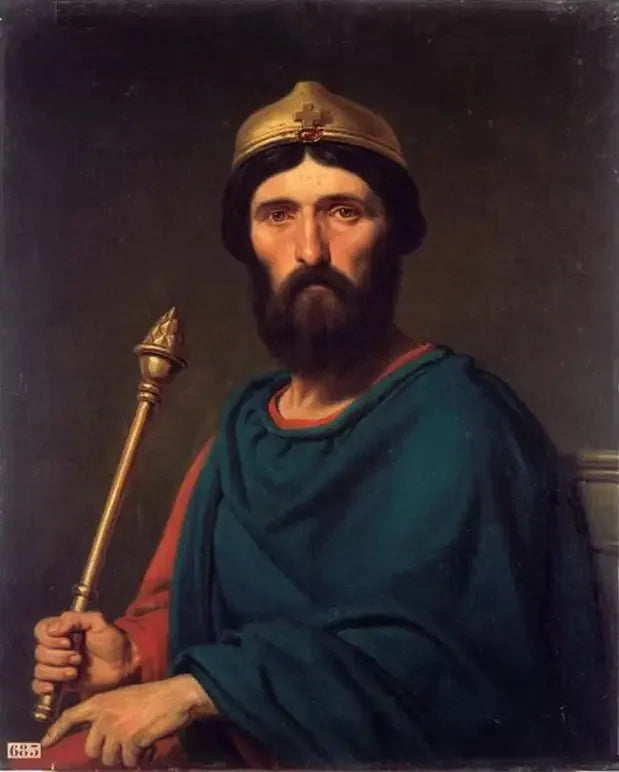 Louis IV, roi de France - Charles de Steuben image 1 reproduction artisanale de tableau