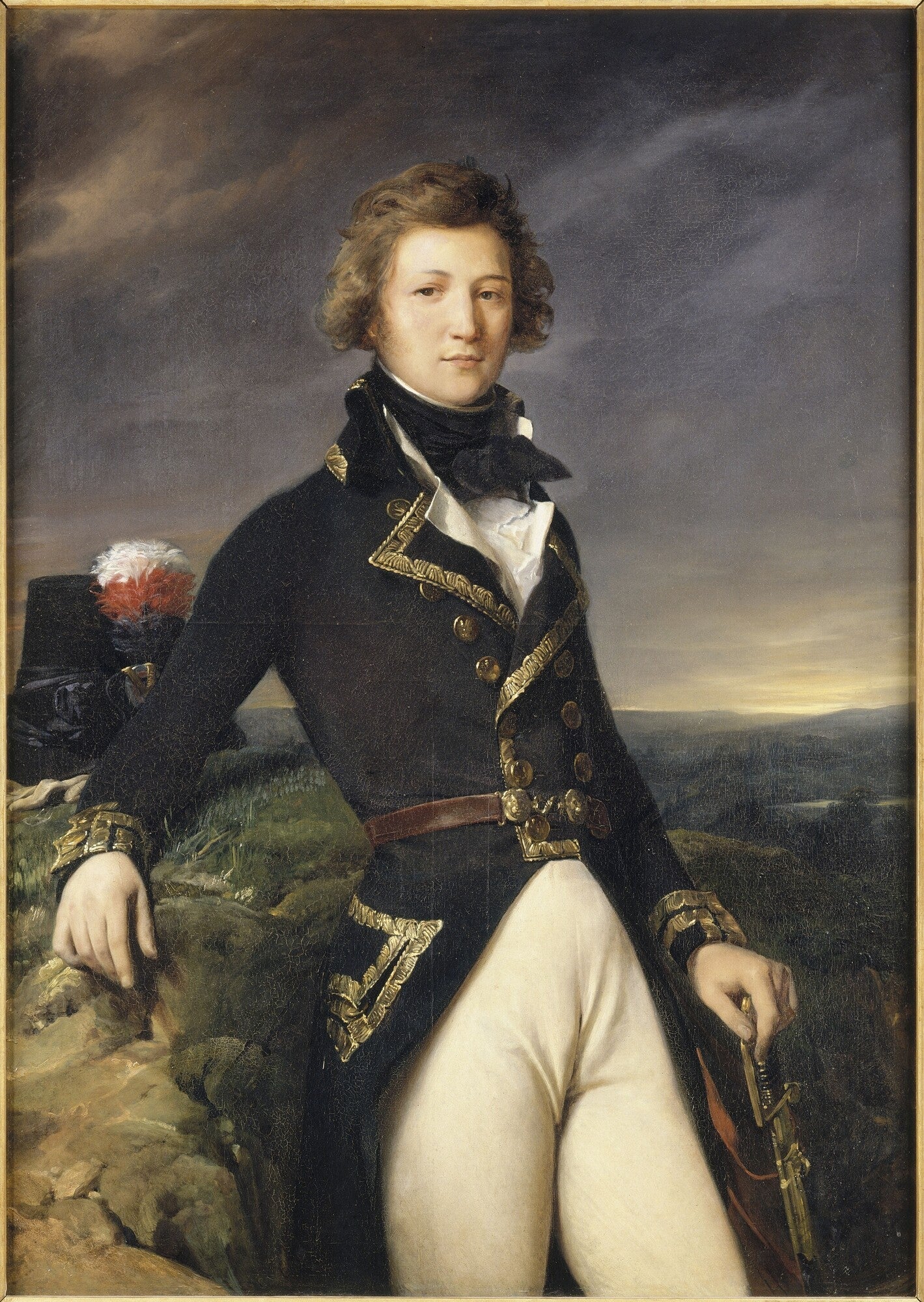 Louis-Philippe d'Orléans, alors duc de Chartres - Léon Cogniet image 1 copie peinte à la main à l’huile