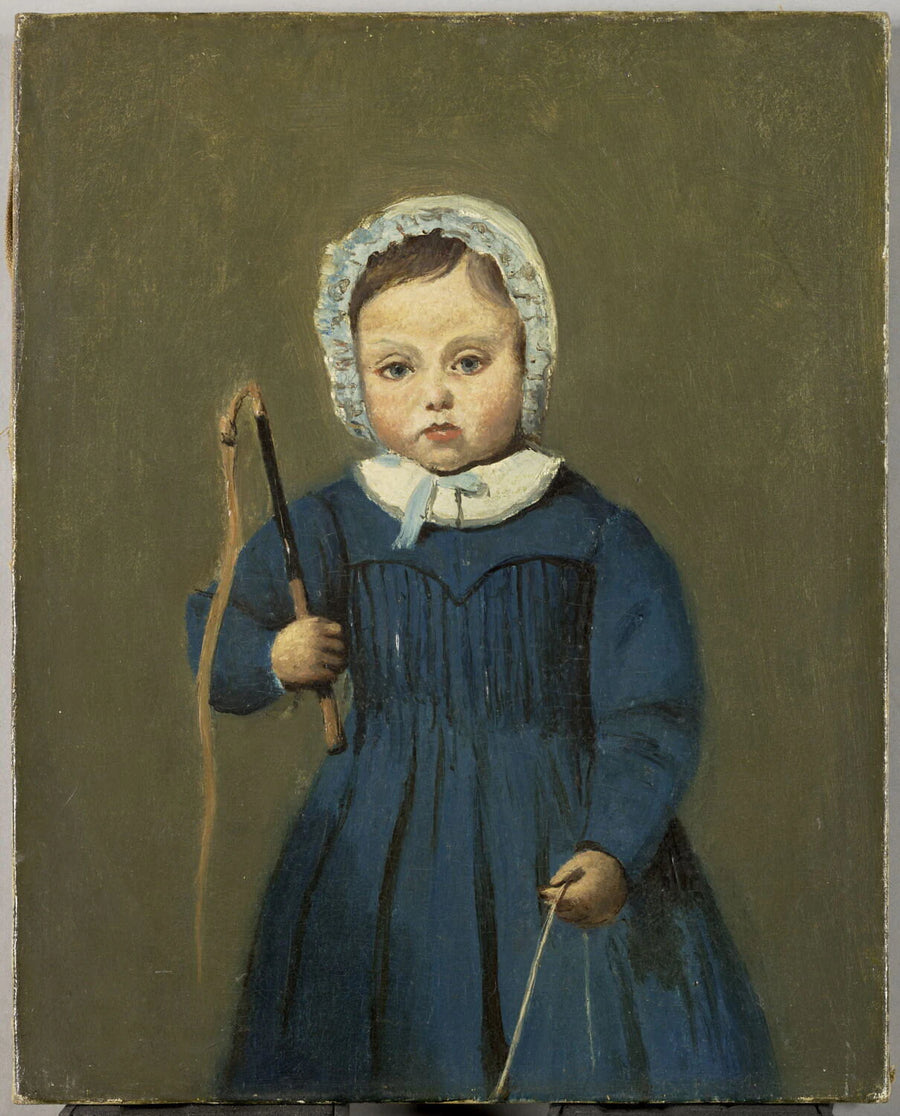 Louis Robert, enfant (1841-1877), fils de François-Parfait Robert, ami de Corot. - Jean-Baptiste Camille Corot