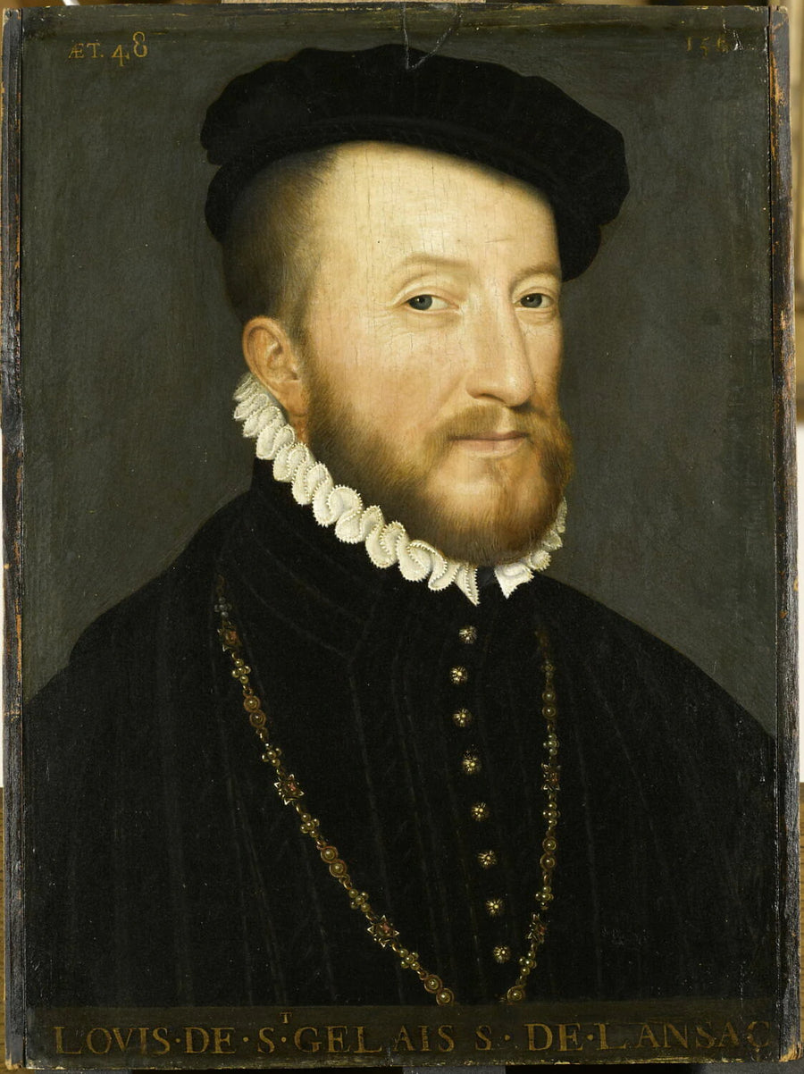 Louis de Saint-Gelais, seigneur de Lansac (av. 1515/13-1589), gouverneur de François II et de Charles IX, surintendant de la maison de Catherine de Médicis - François Clouet