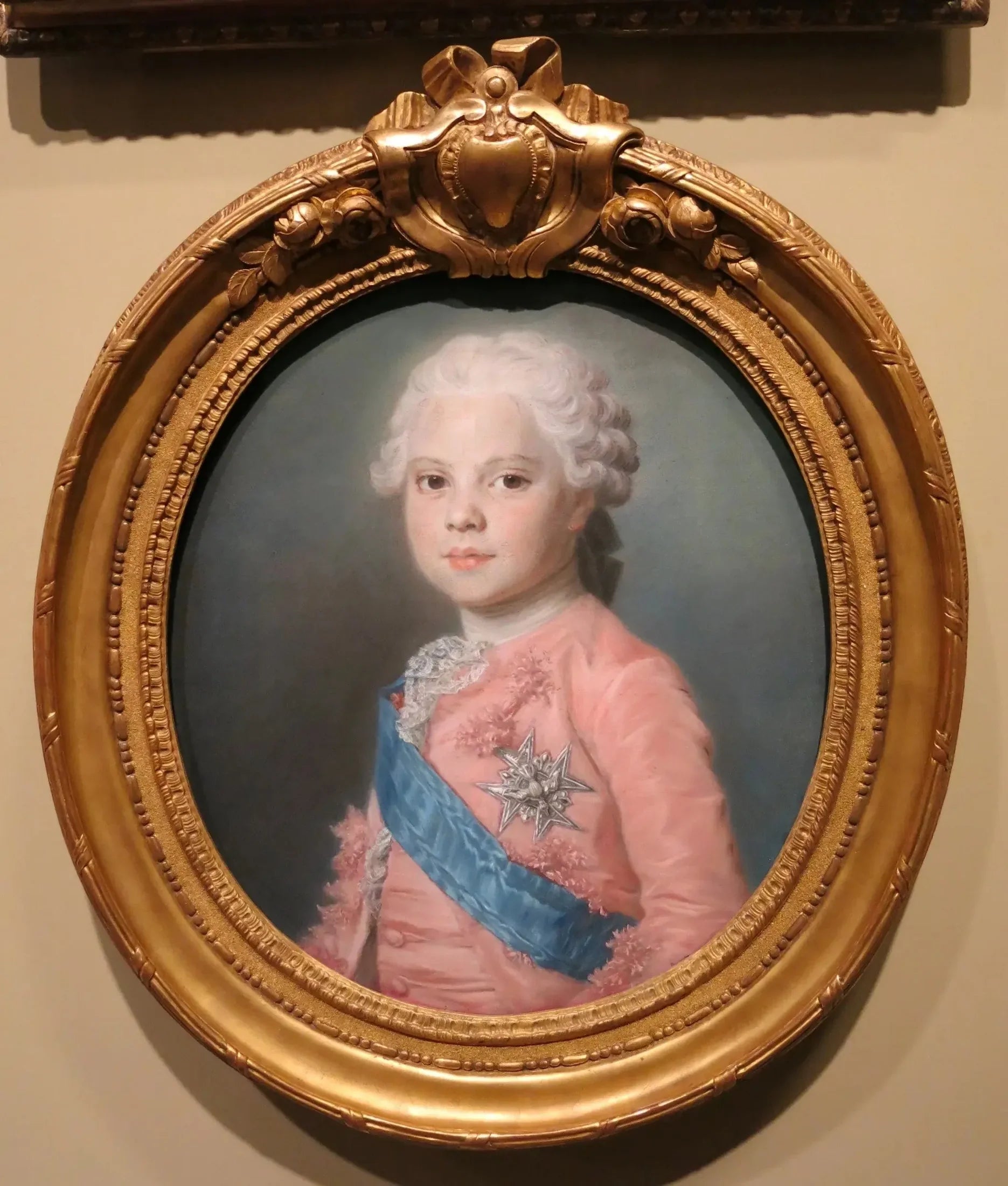 Louis Stanislas Xavier de France, comte de Provence - Maurice-Quentin de La Tour image 1 copie de tableau peinte à la main