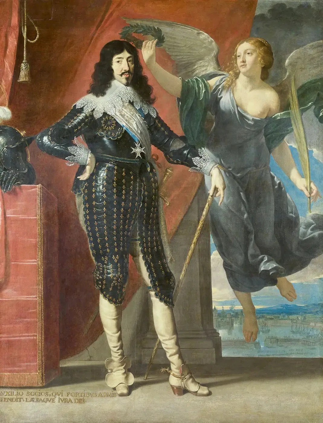 Louis XIII couronné par la Victoire - Philippe de Champaigne image 1 copie de tableau peinte à la main