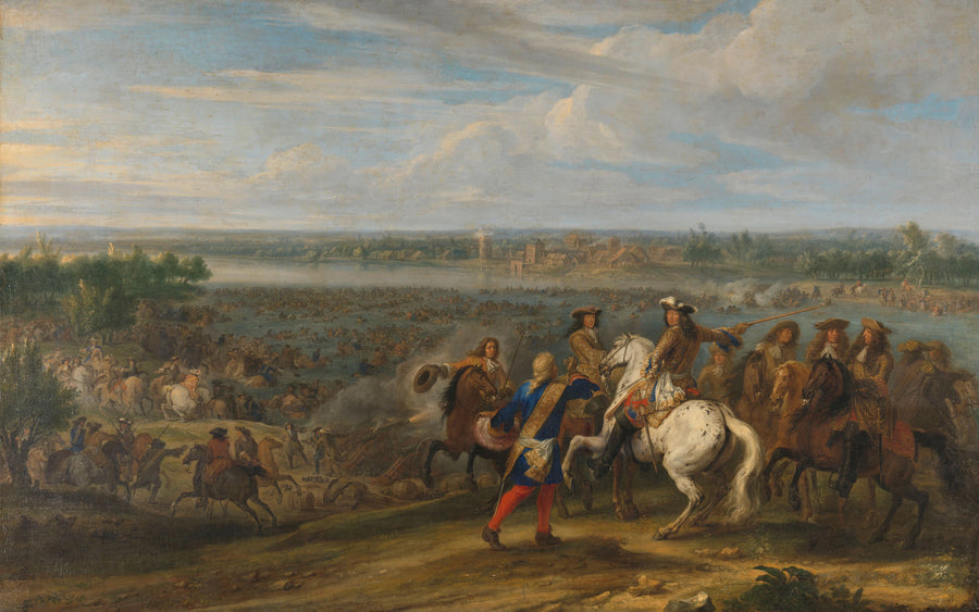 Louis XIV entre aux Pays-Bas à Lobith - Adam François van der Meulen