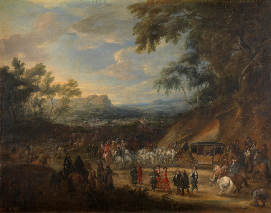 Louis XIV près de Vincennes - Adam François van der Meulen