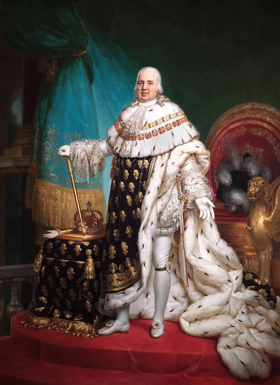 Louis XVIII (1755–1824), roi de France - François Gérard image 1 copie peinte à la main à l’huile