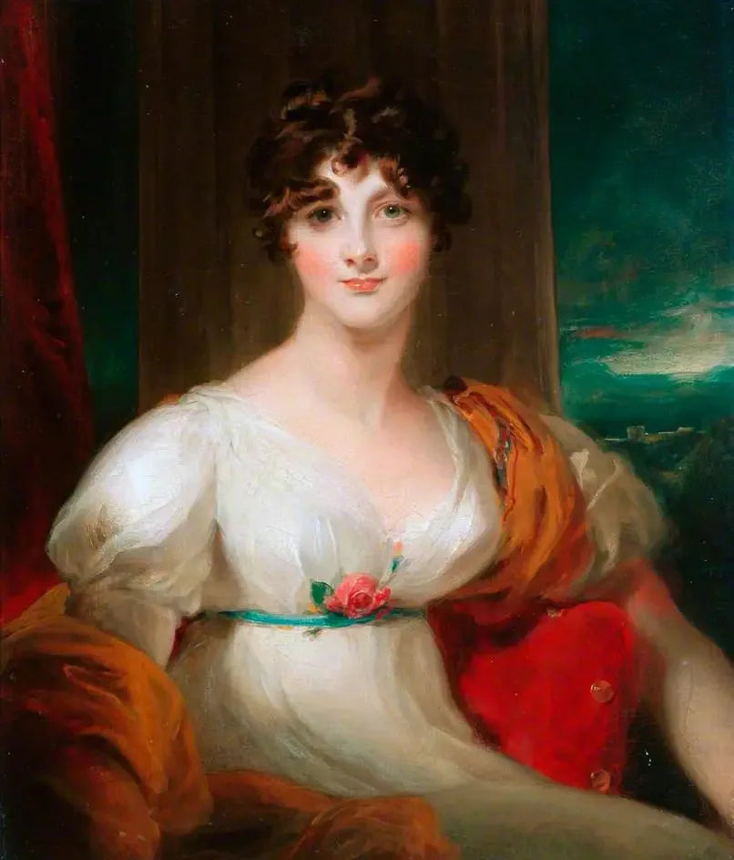 Louisa Jane Allen (Mme John Wedgwood) - Thomas Lawrence image 1 tableau peint à l’huile sur toile