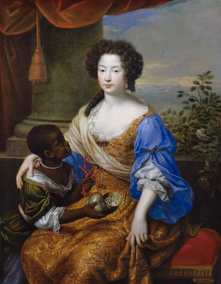 Louise de Kéroualle, duchesse de Portsmouth avec une suivante inconnue - Pierre Mignard