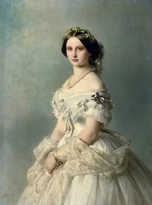 Louise de Prusse - Franz Xaver Winterhalter image 1 reproduction artisanale de tableau