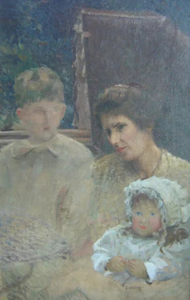 Louise, Tobias et Afonso - Eliseu Visconti image 1 tableau peint à l’huile sur toile