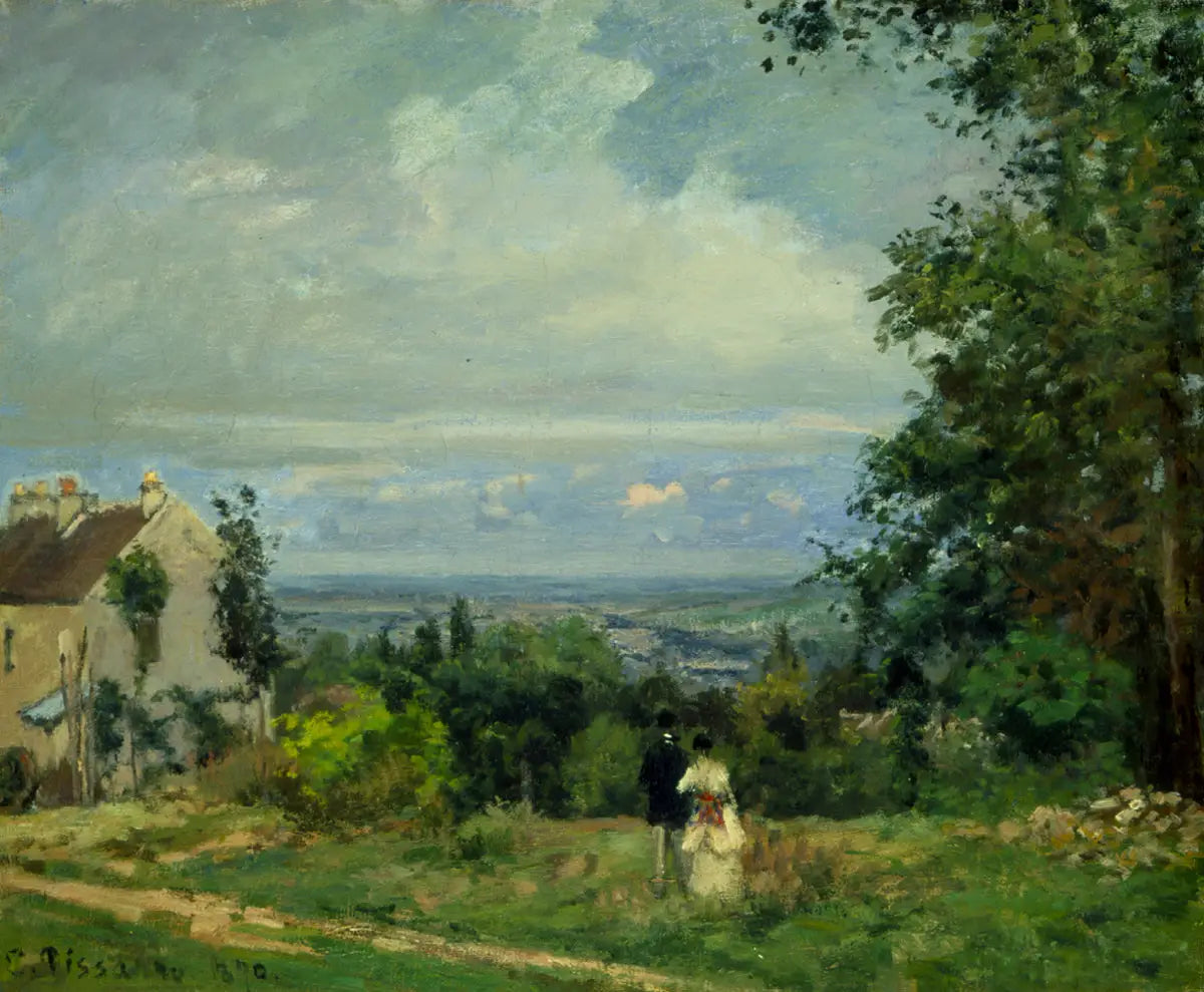 Louveciennes - Camille Pissarro image 1 copie de tableau peinte à la main