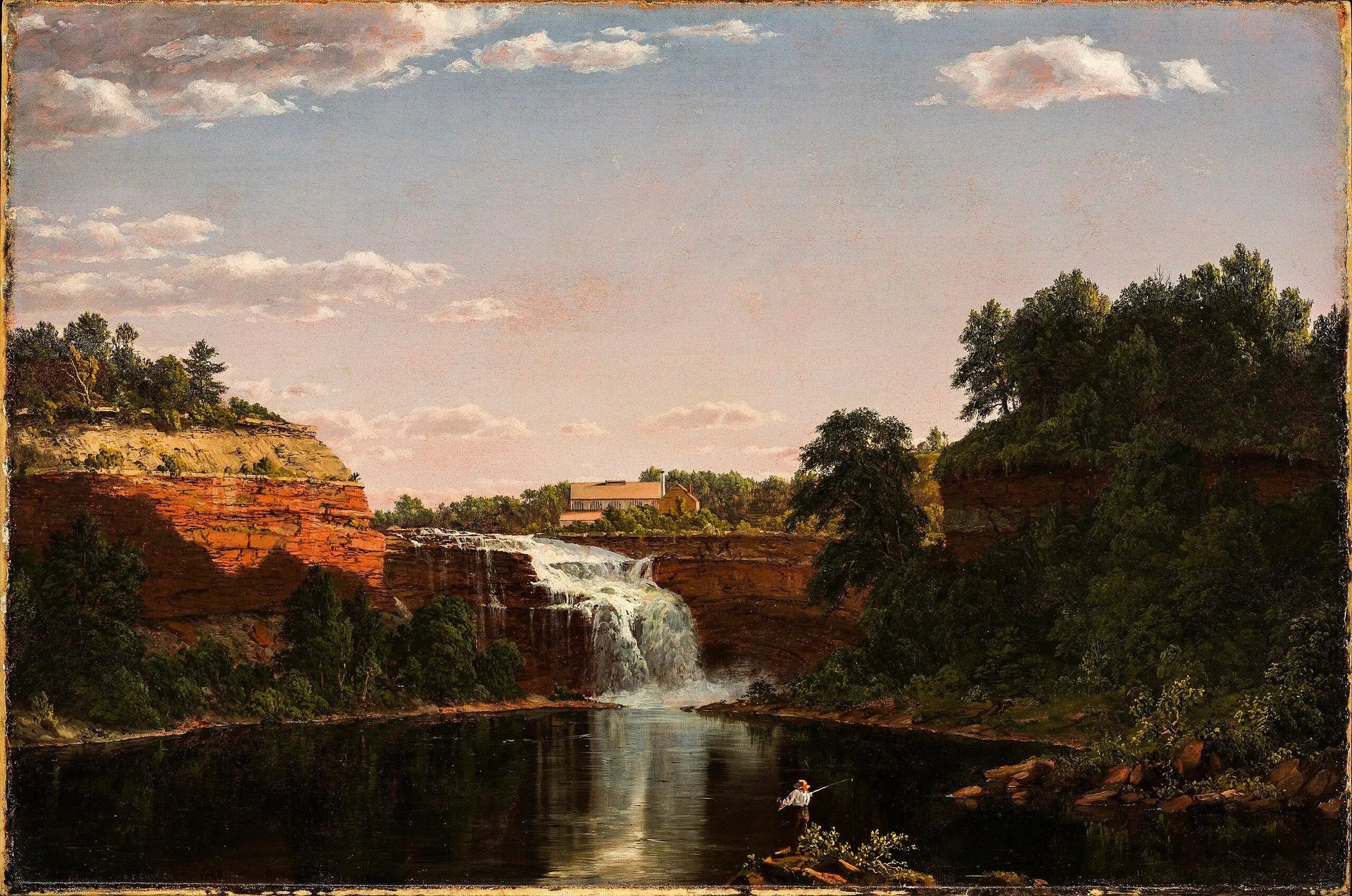 Lower Falls, Rochester - Frederic Edwin Church image 1 reproduction de peinture à l’huile