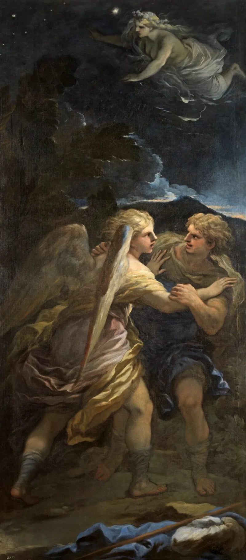 Lucha de Jacob con el ángel - Luca Giordano
