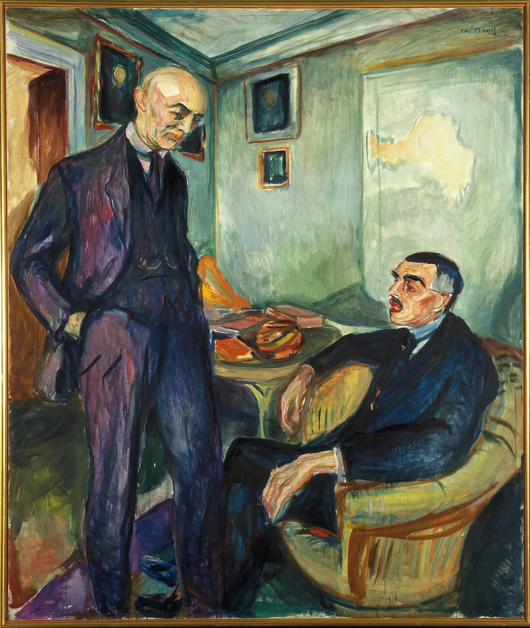 Lucien Dedichen et Jappe Nilssen - Edvard Munch image 1 tableau peint à l’huile sur toile