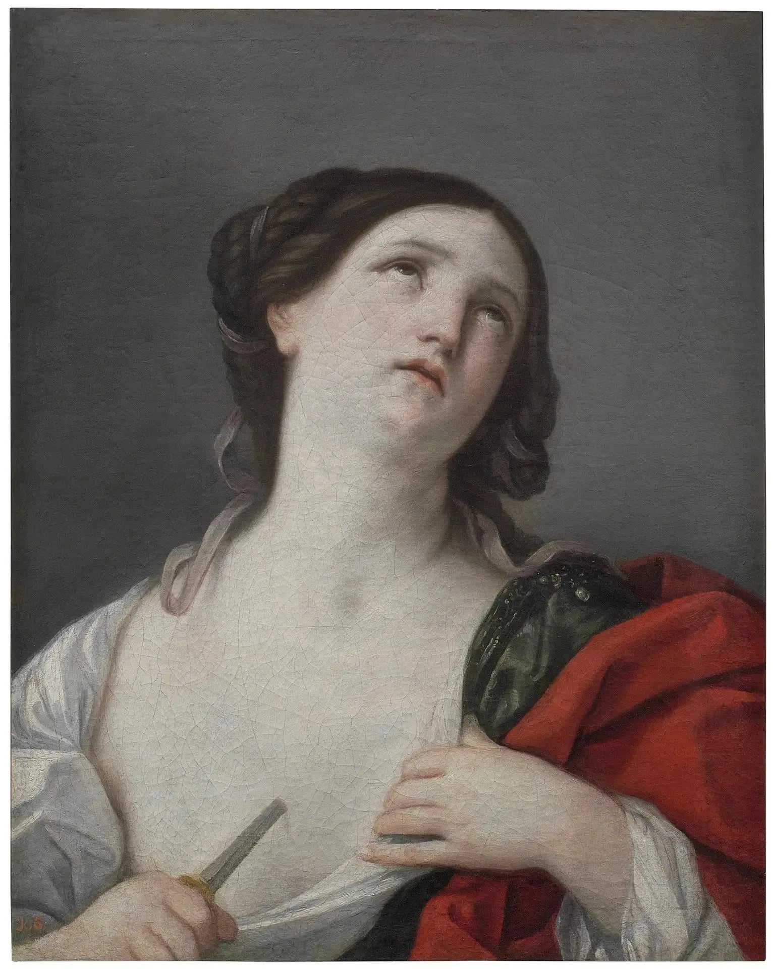 Lucrecia dándose muerte - Guido Reni image 1 copie de tableau peinte à la main