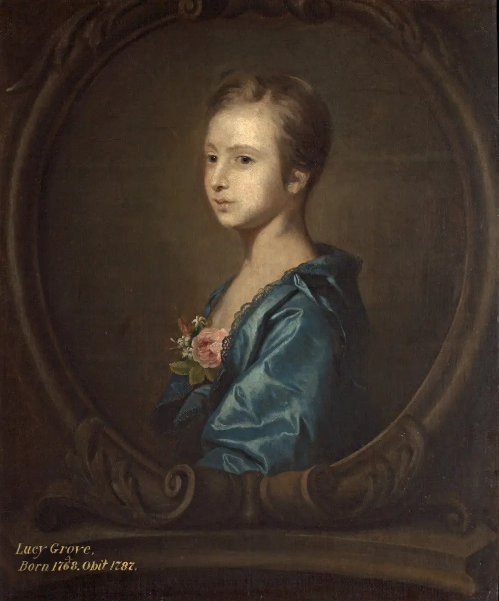 Lucy Sneyd (plus tard Mme Grove) (1748–1789) (?) - Joshua Reynolds image 1 copie peinte à la main à l’huile