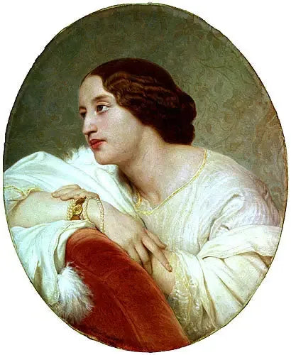 Ludmille Komar, princesse de Beauvau-Craon - Paul Delaroche image 1 reproduction artisanale de tableau