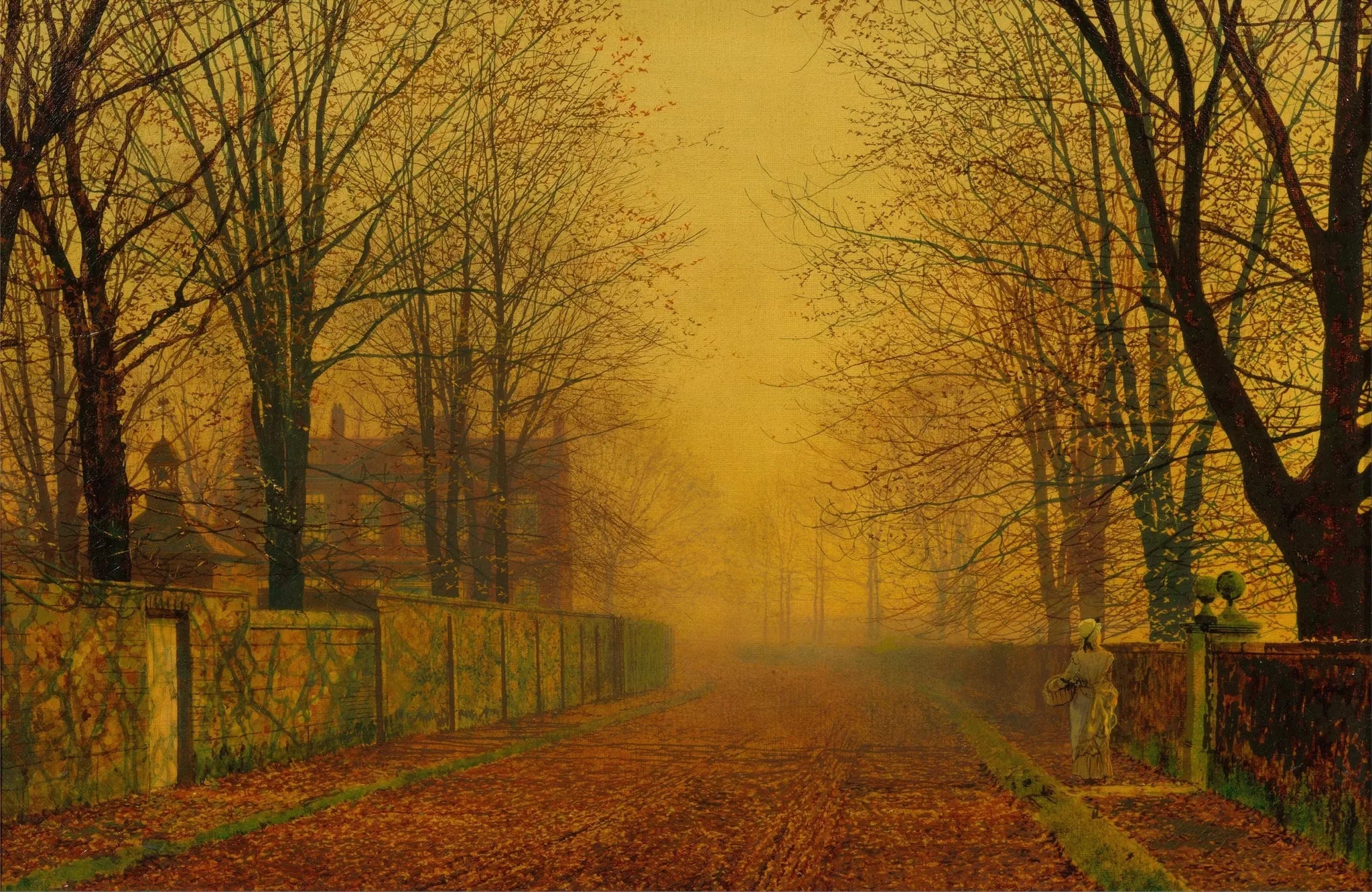 Lueur du soir - John Atkinson Grimshaw image 1 tableau peint à l’huile sur toile