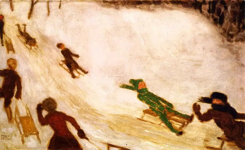 Luge pour enfants - Franz Von Stuck