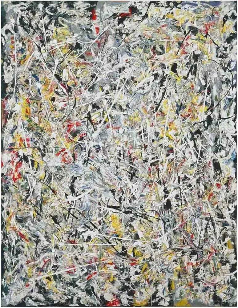 Lumière blanche - Jackson Pollock image 1 copie de tableau peinte à la main