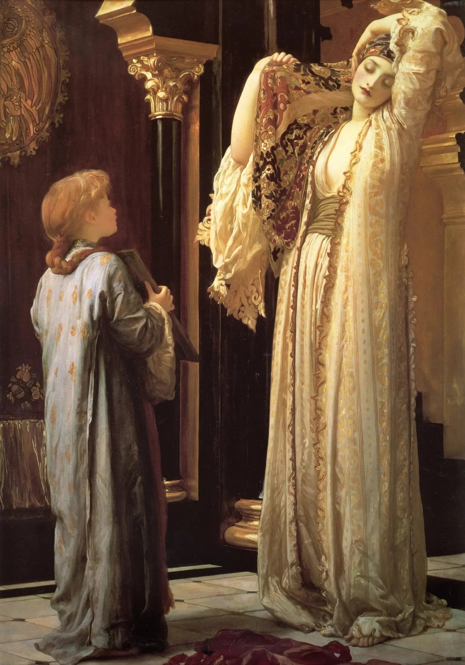 Lumière du harem - Frederic Leighton image 1 reproduction de peinture à l’huile