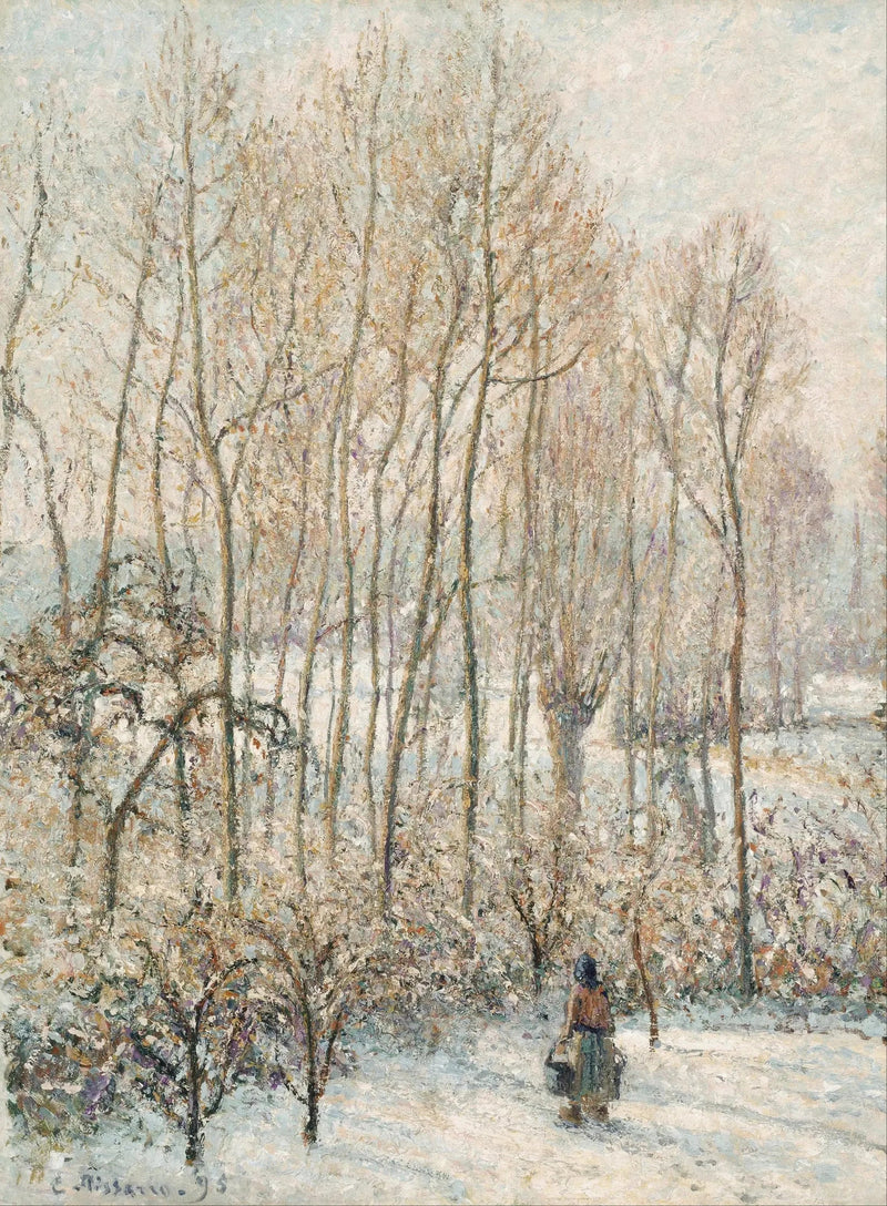 Lumière du matin sur la neige, Éragny-sur-Epte - Camille Pissarro