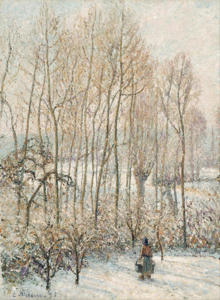Lumière du matin sur la neige, Éragny-sur-Epte - Camille Pissarro