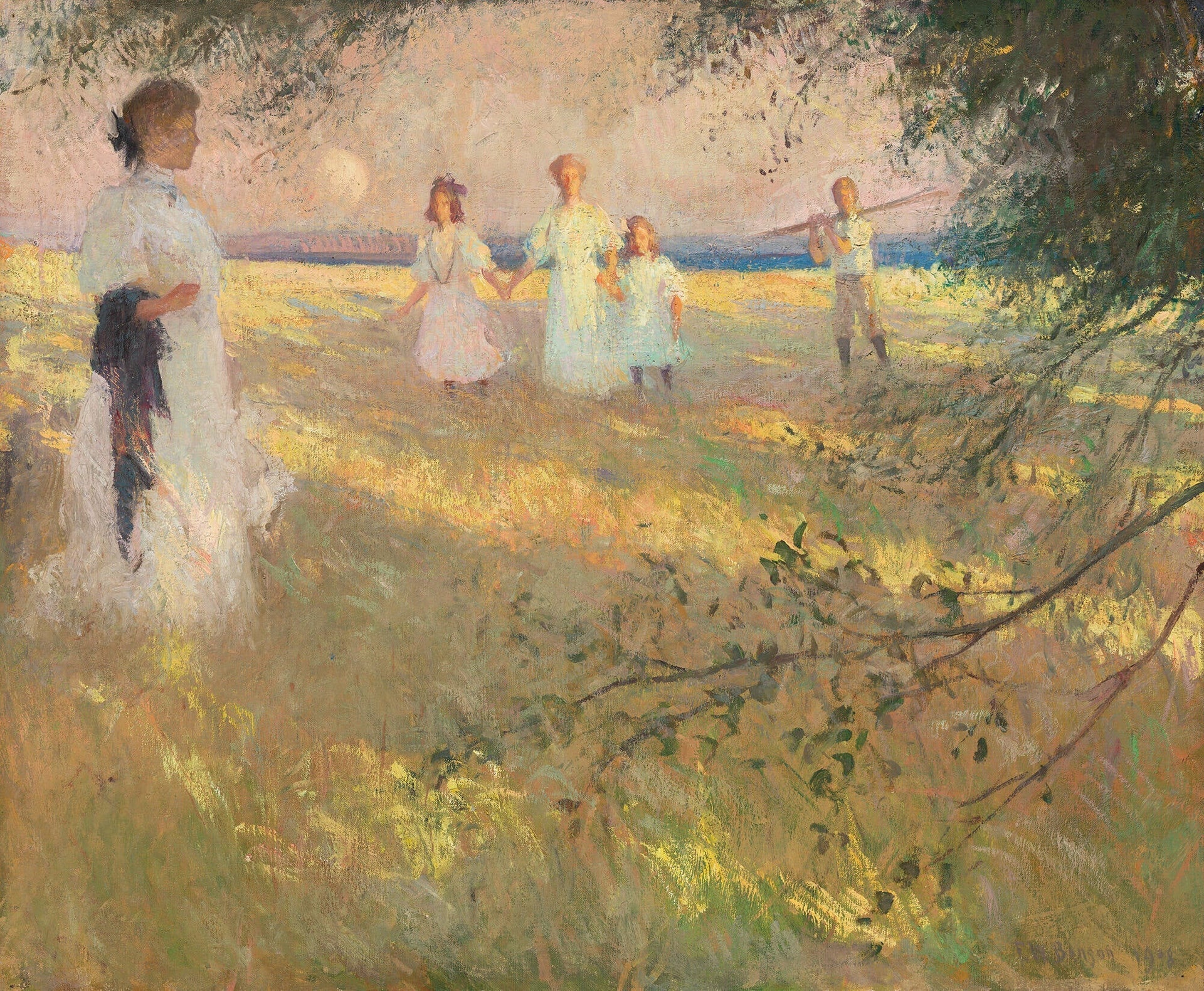 Lumière du soir - Frank Weston Benson image 1 reproduction de peinture à l’huile
