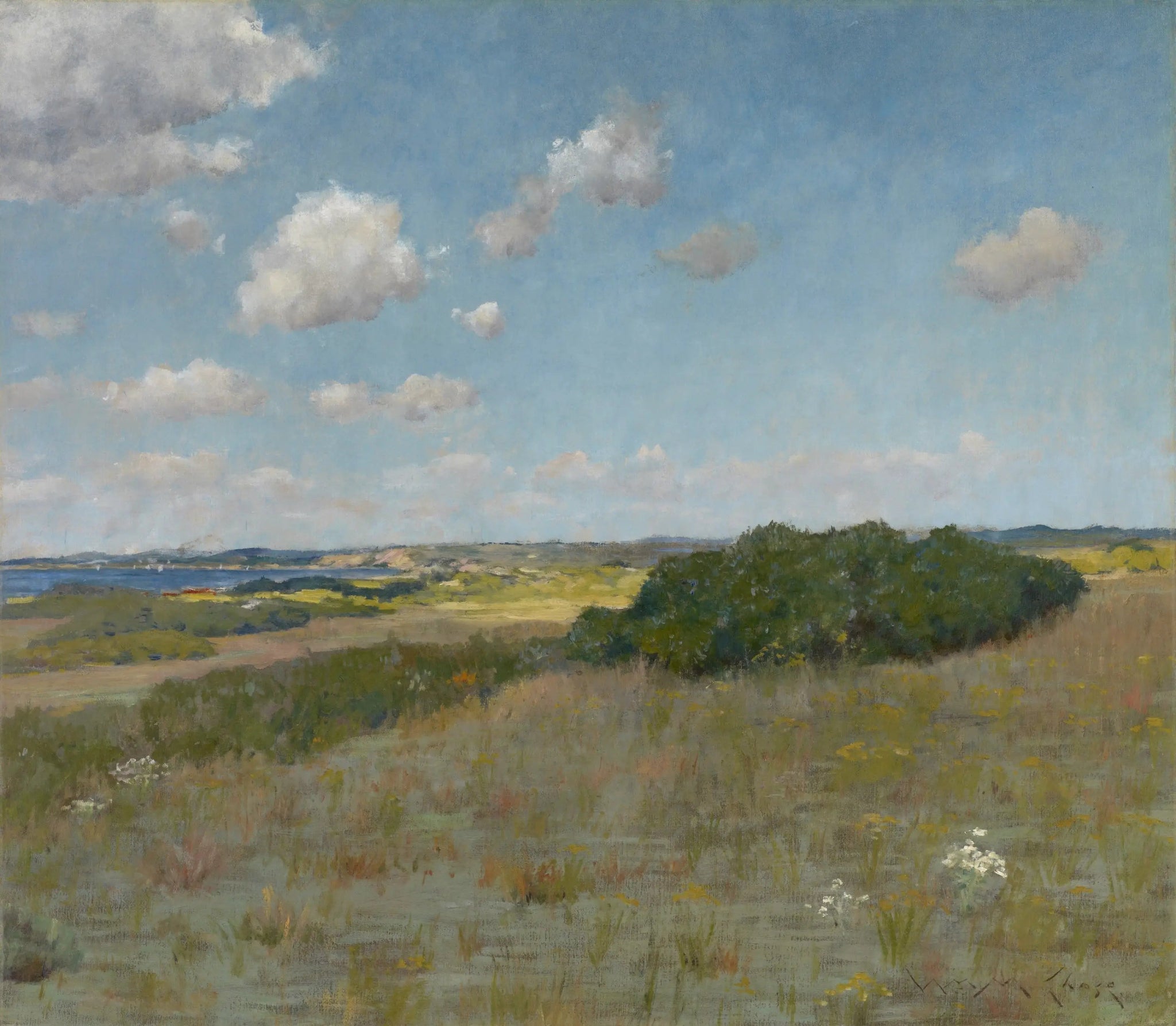 Lumière du soleil et ombre, Shinnecock Hills - William Merritt Chase image 1 copie de tableau peinte à la main