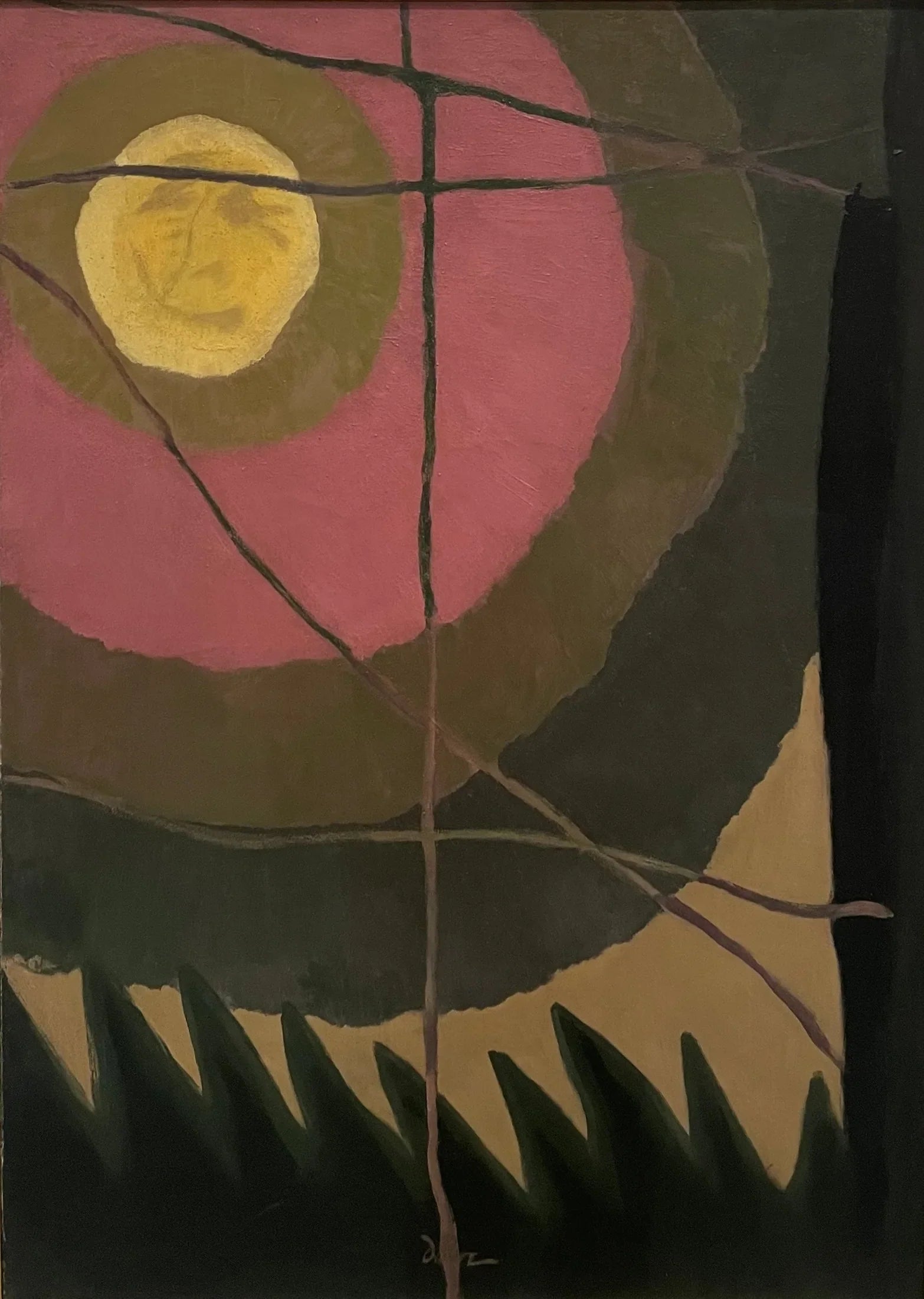 Lune de la ville - Arthur Dove image 1 reproduction artisanale de tableau